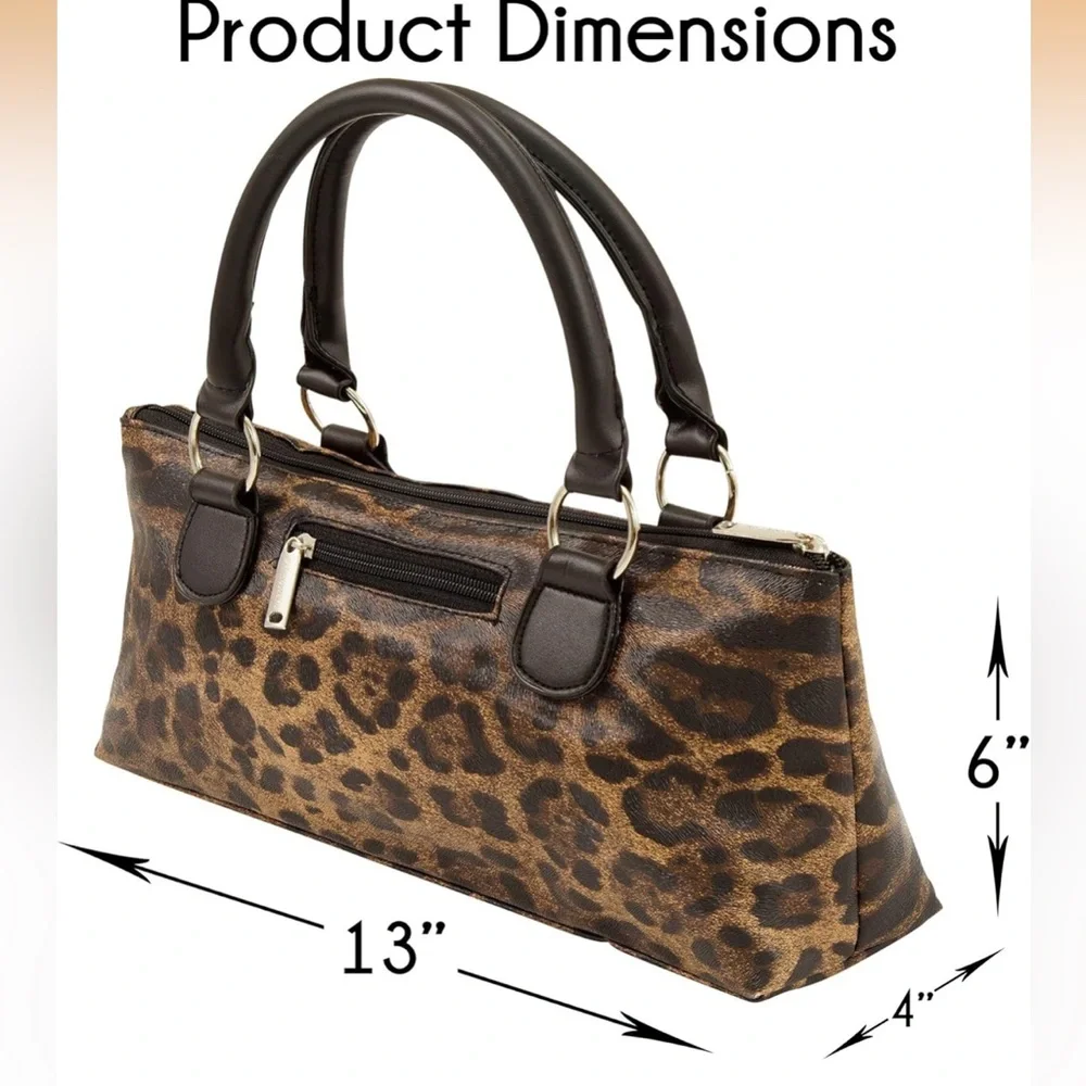 Primeware Wine Clutch Thermal Bag Cougar Animal Print Tote 750ml